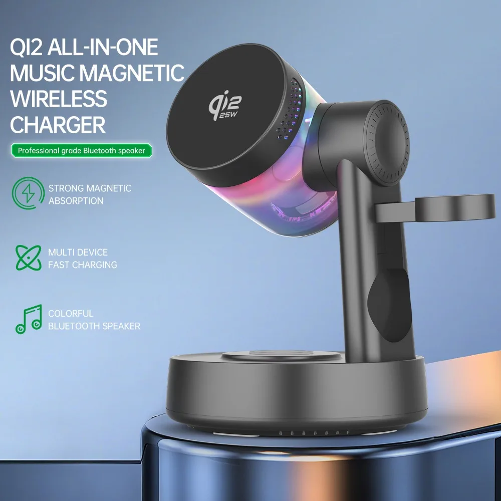 Smartwatch Watches With Bluetooth - Qi2 25W RGB Light Magnetic Wireless
