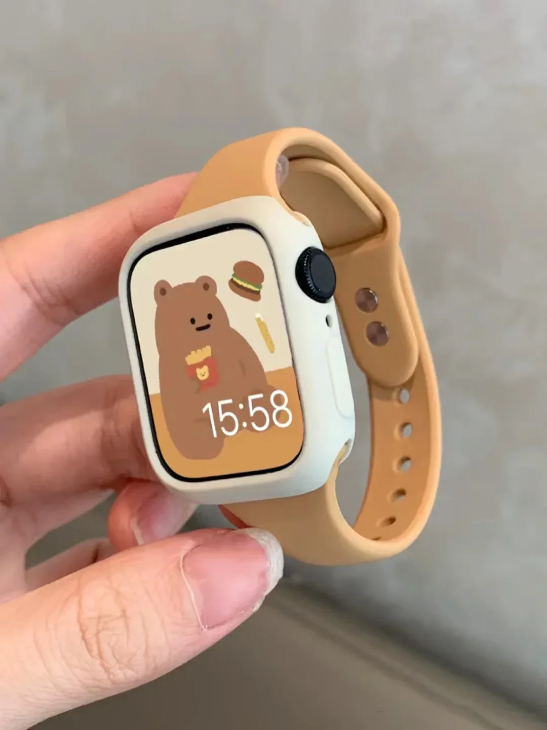 Smartwatch Slim Watches For Men - Slim Silicone strap for Apple watch