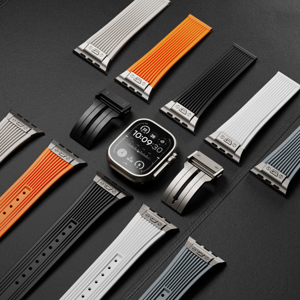 Smartwatch Slim Watches For Men - Silicone Strap for Apple Watch Ultra