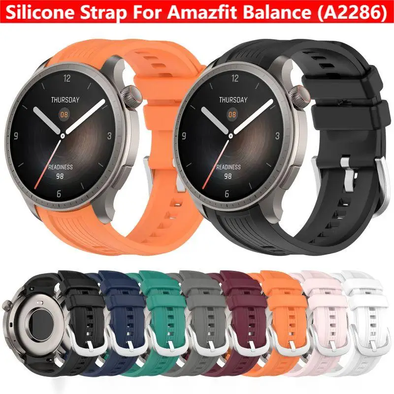 Smartwatch Watches Amazfit - Silicone Strap for Amazfit Balance A2286
