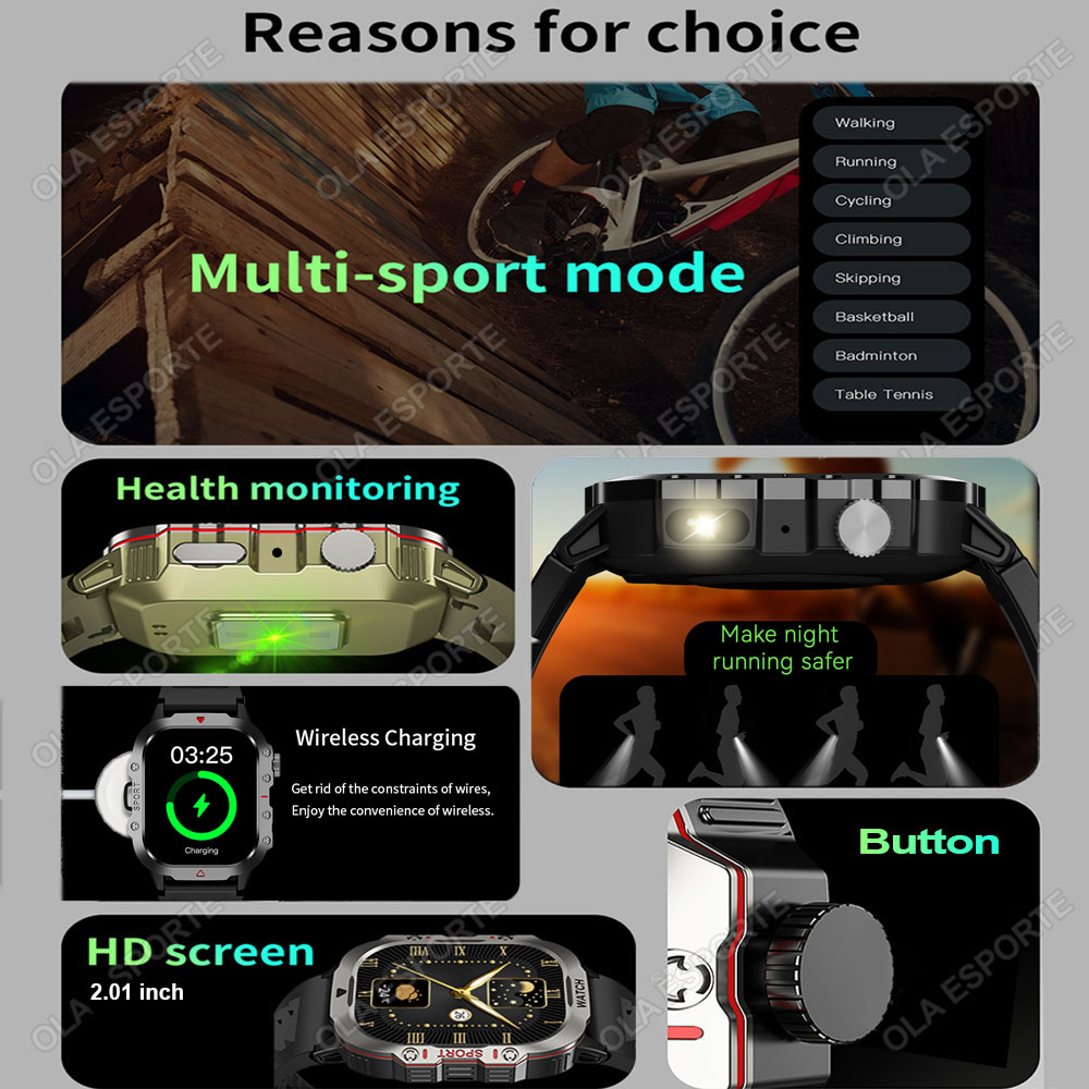 Original Rugged Men Smart Watc - Smartwatch Rugged Watches For Men ulasan dan harga