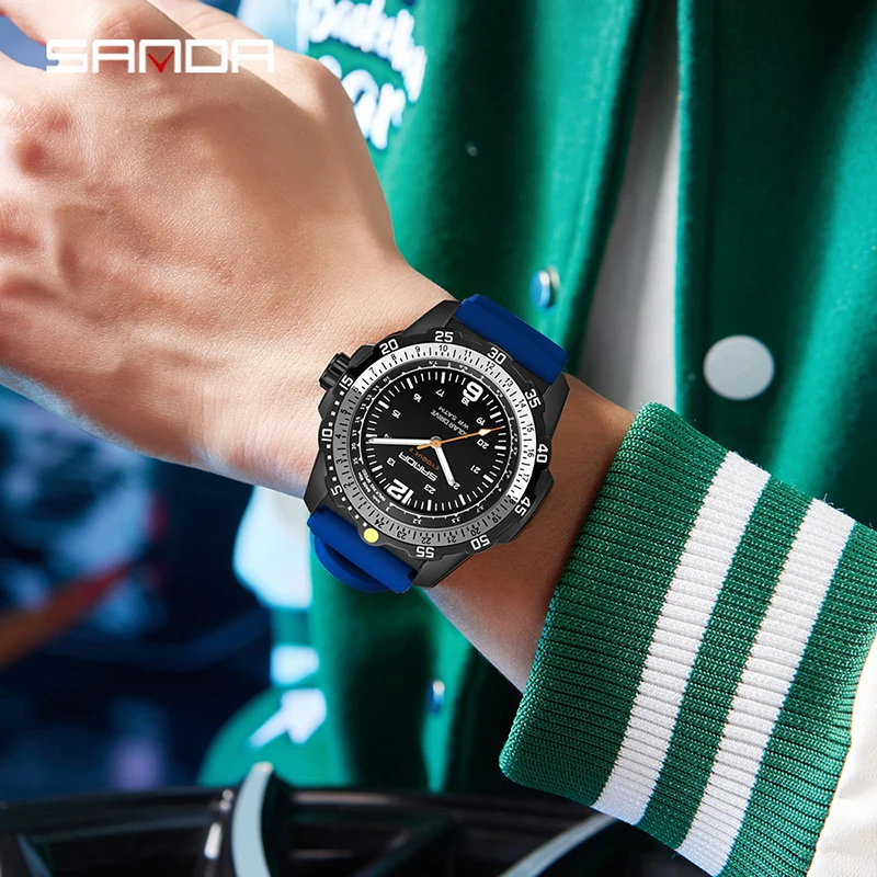 SANDA Luxury New Men's Solar-p - Solar Powered Watch ulasan dan harga