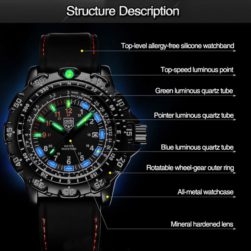 Addies Military Watch Special  - Solar Powered Watch ulasan dan harga