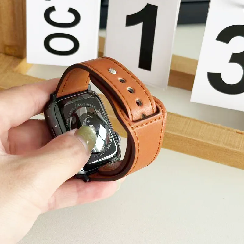 Leather band For Apple watch s - Smartwatch Iphone Watches For Women ulasan dan harga