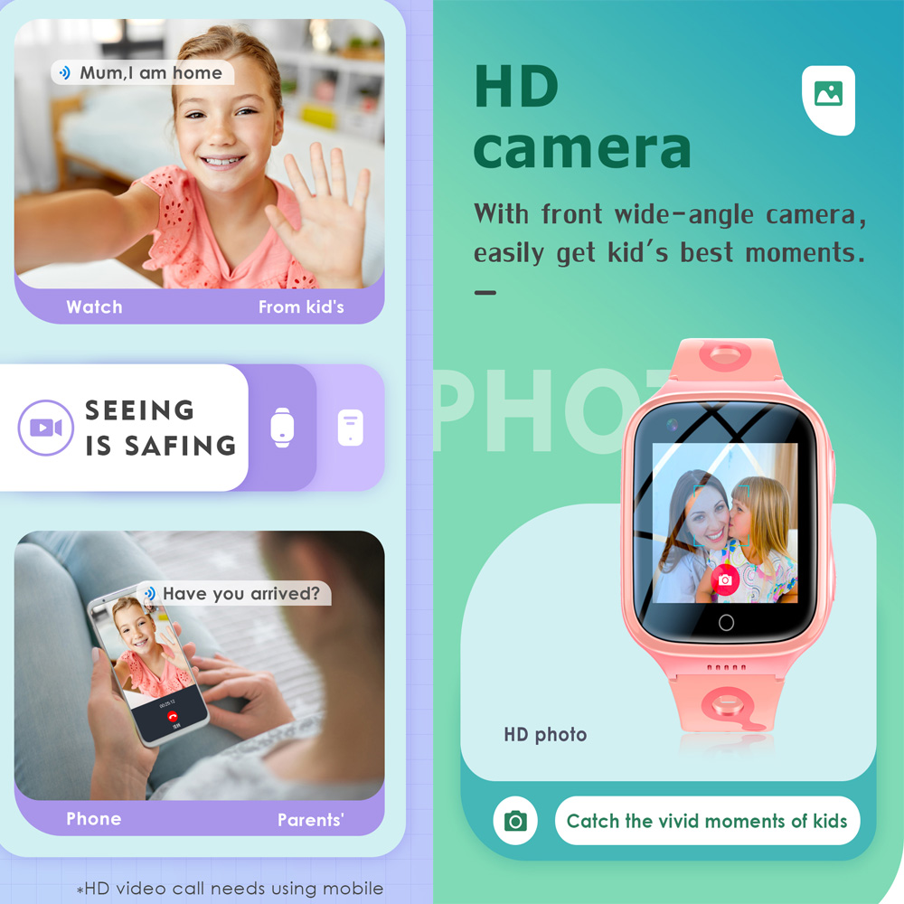 Hot 4G Kids Smartwatch 1000 Ma - Smartwatch Digital Watches For Kid Boy With Alarm ulasan dan harga