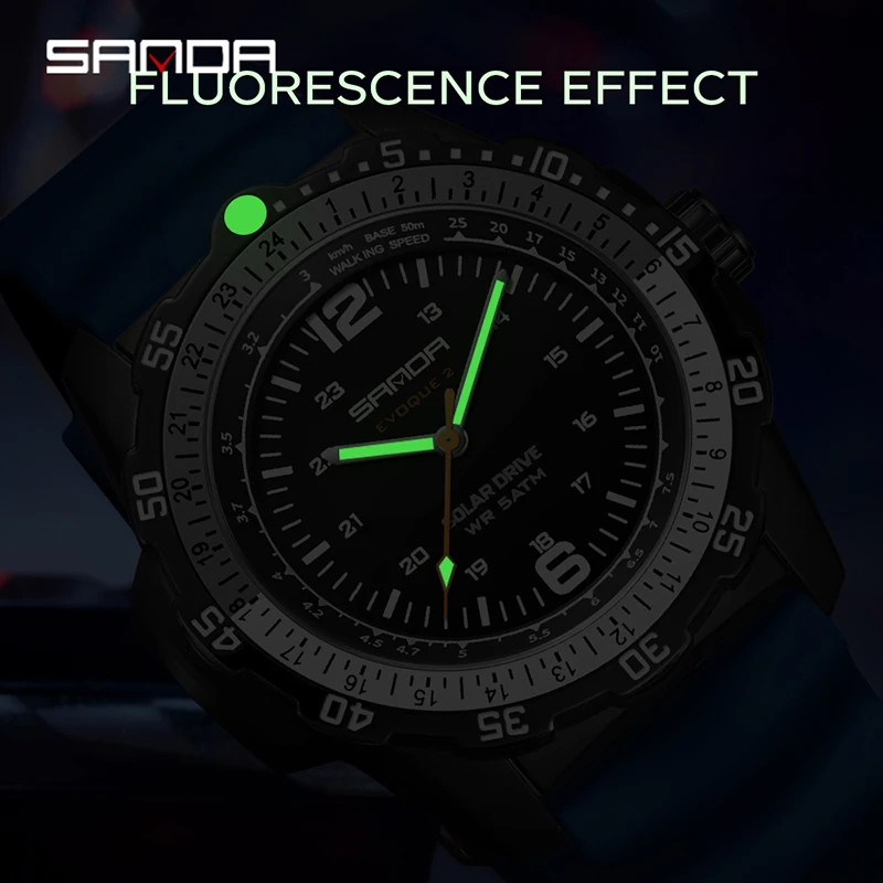 SANDA New Luxury Men's Solar-p - Solar Powered Watch ulasan dan harga
