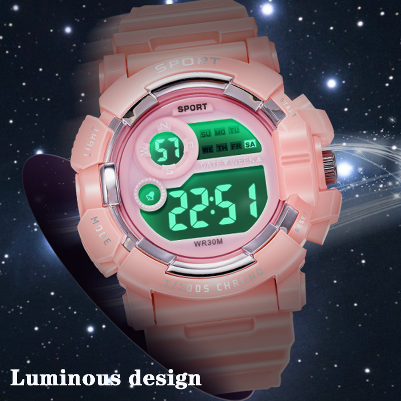 YIKAZE Kids Watches Fashion Lu - Smartwatch Digital Watches For Kid Boy With Alarm ulasan dan harga