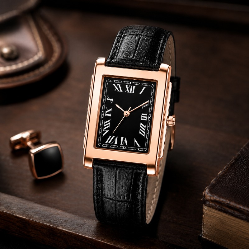 Classic Business Men Watch Squ - Smartwatch Square Watches For Men ulasan dan harga