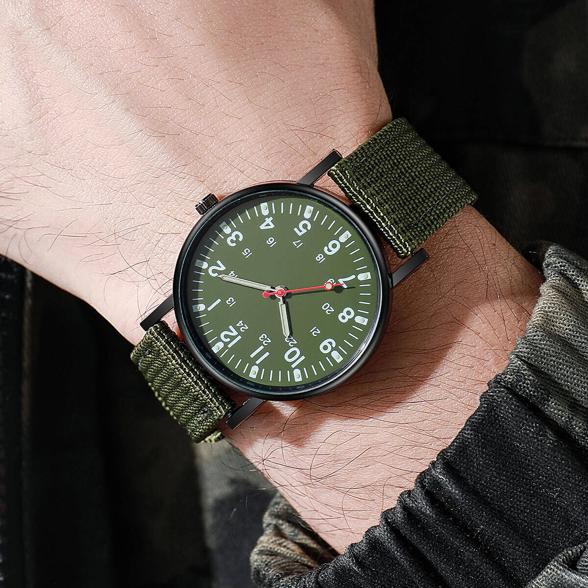Men Watches Casual Nylon Band  - Solar Powered Watch ulasan dan harga