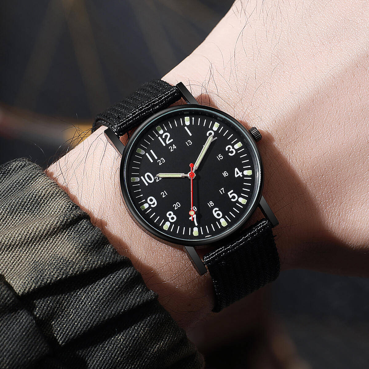 Men Watches Casual Nylon Band  - Solar Powered Watch ulasan dan harga
