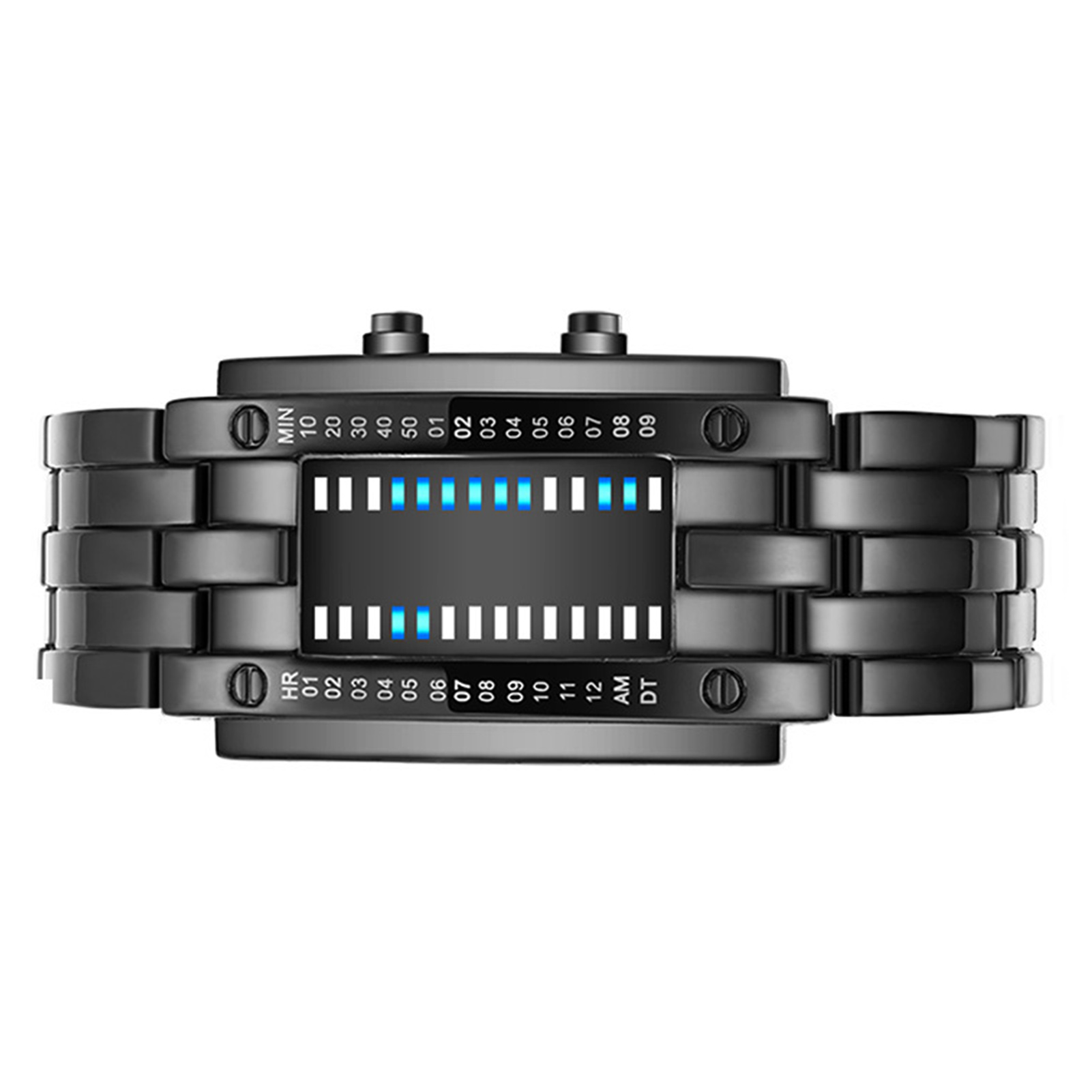 Premium Binary Matrix Blue LED - Smartwatch Premium Watches For Men ulasan dan harga