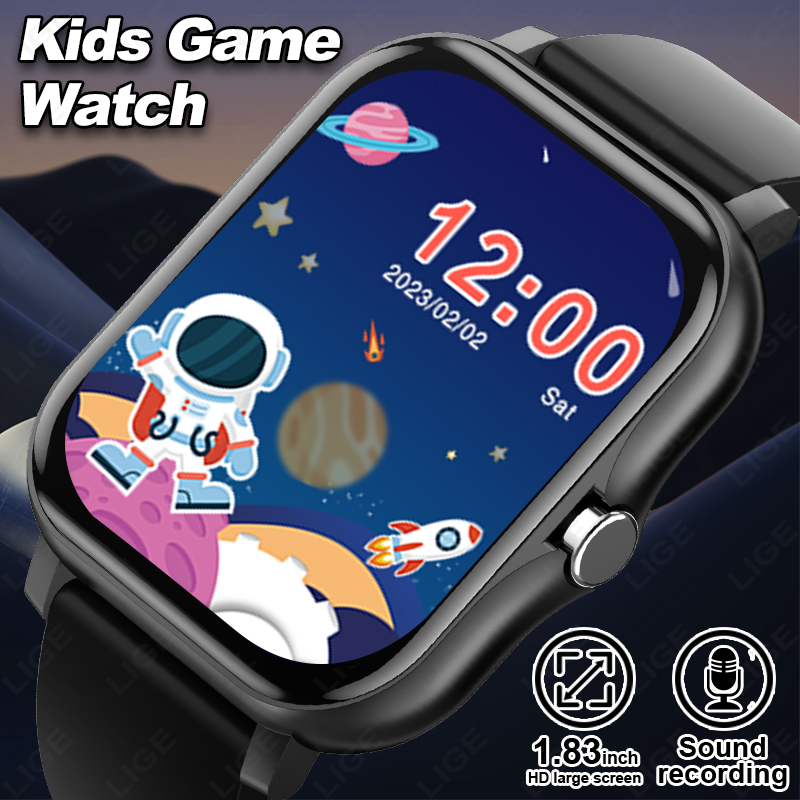 LIGE 2025 Audiobook Children S - Smartwatch Digital Watches For Kid Boy With Alarm ulasan dan harga