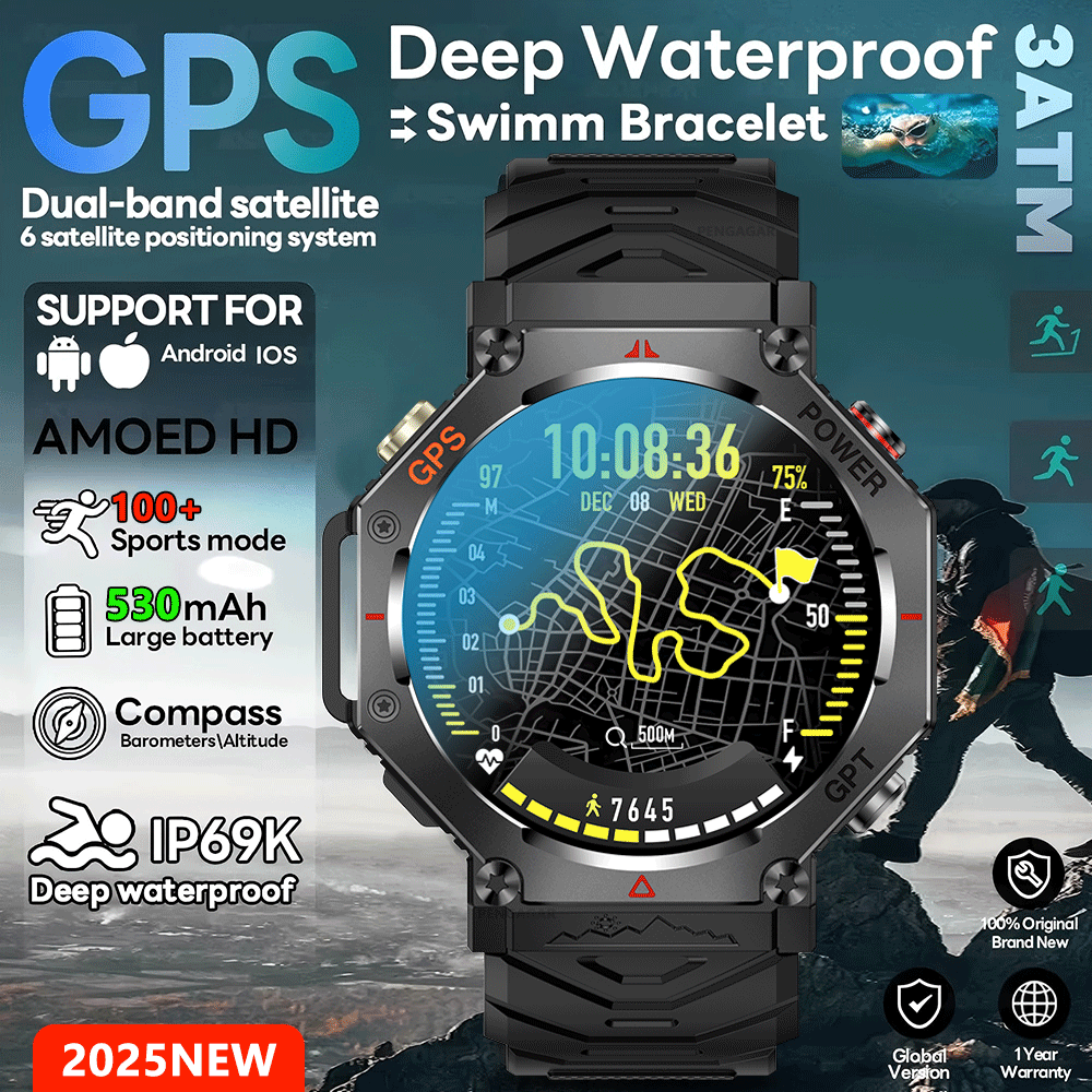 2026 New T-Rex 3 Ultra 10ATM W - Smartwatch Rugged Watches For Men ulasan dan harga