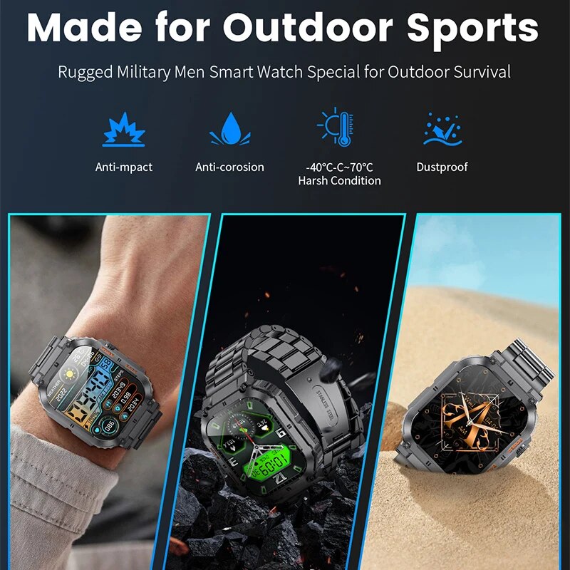 LIGE Outdoor Sports Fitness Sm - Smartwatch Watches With Bluetooth ulasan dan harga