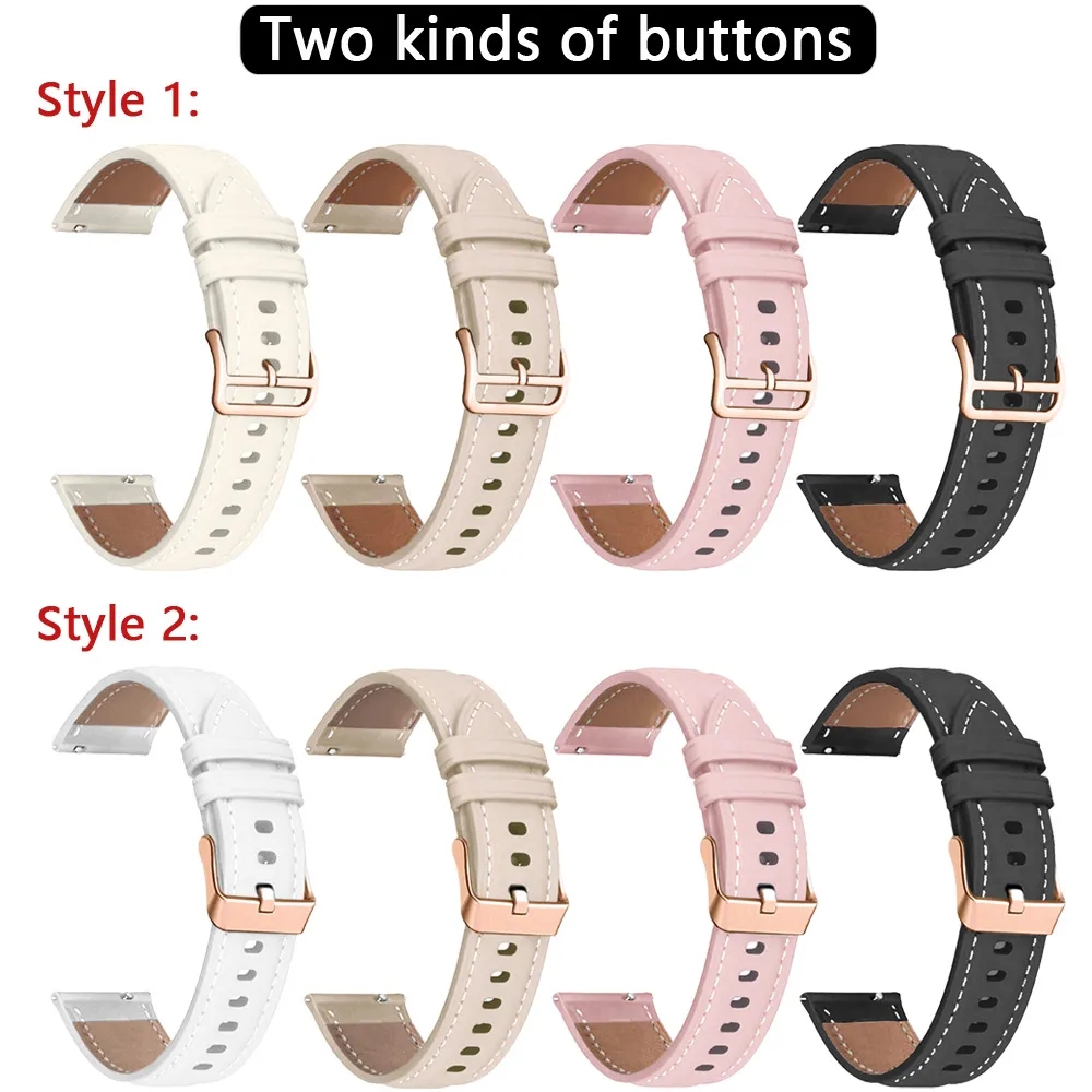 Women Girl Leather Band 20mm F - Smartwatch Trending Watches For Women ulasan dan harga