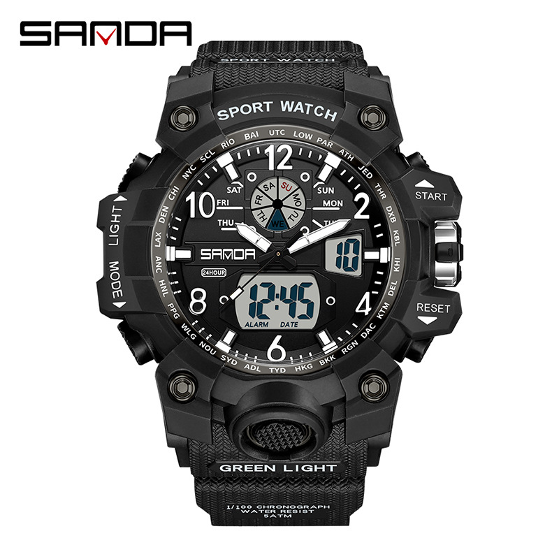 Fashion Sanda Brand Youth Mili - Solar Powered Watch ulasan dan harga