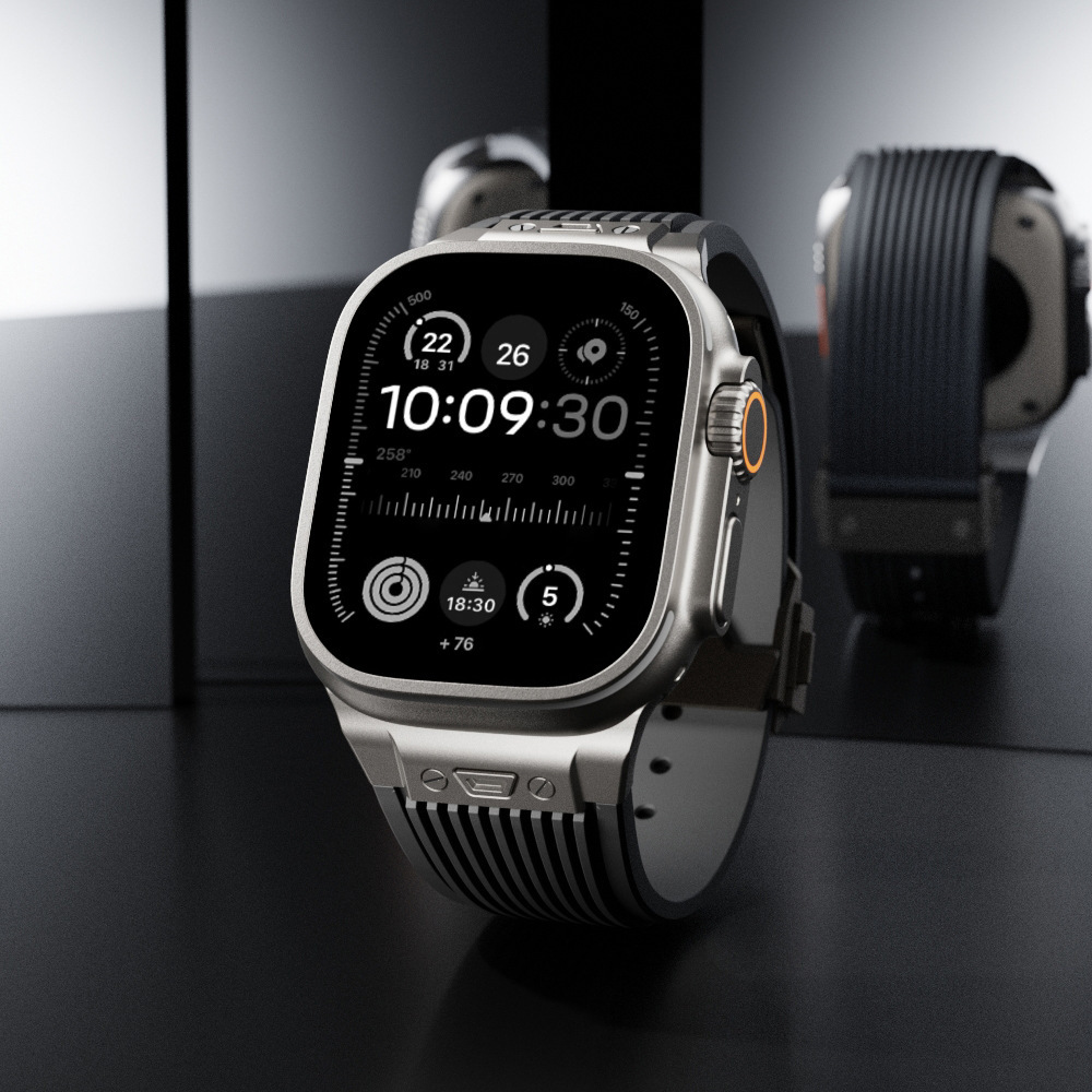 Silicone Strap for Apple Watch - Smartwatch Slim Watches For Men ulasan dan harga