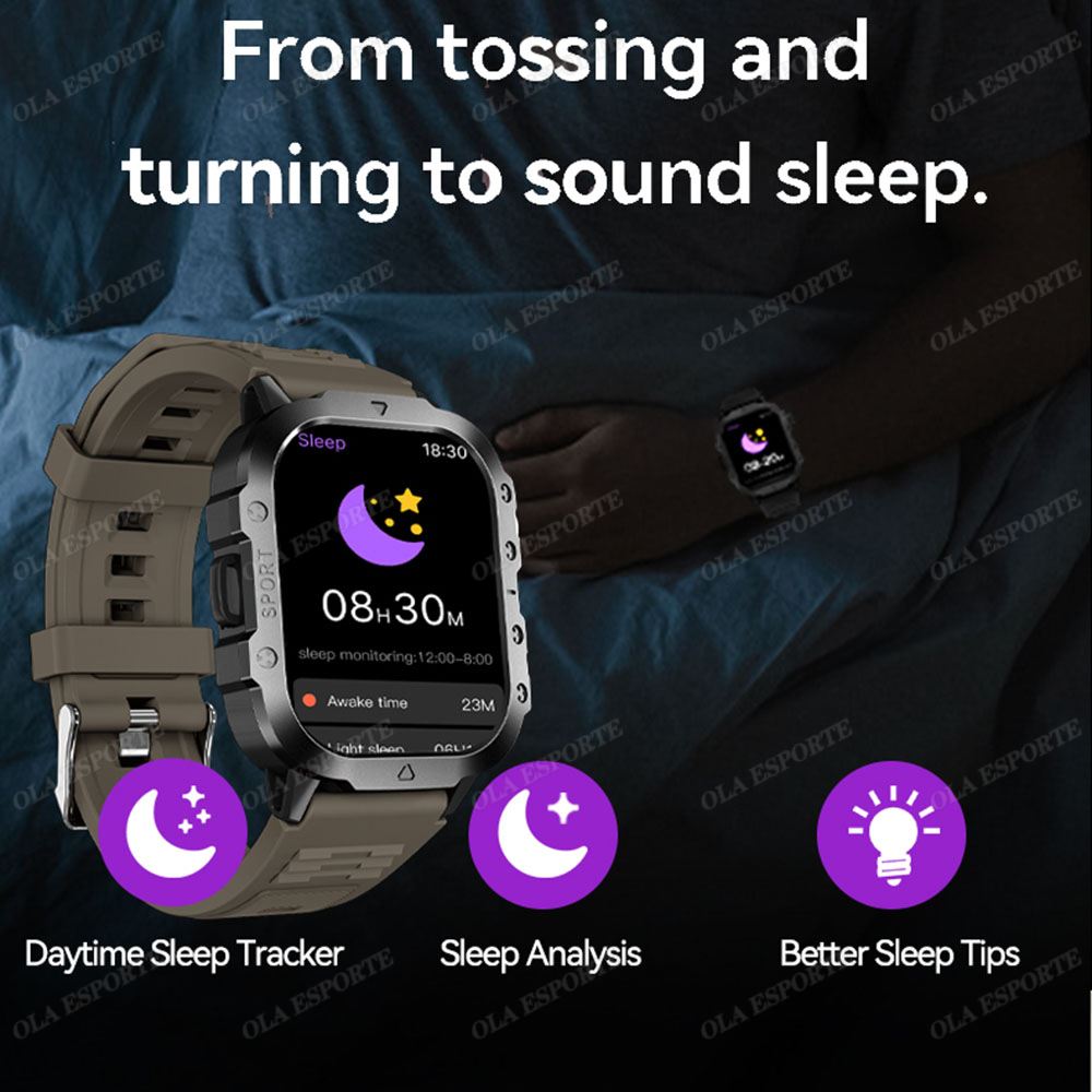 New Rugged Military Flashlight - Smartwatch Rugged Watches For Men ulasan dan harga