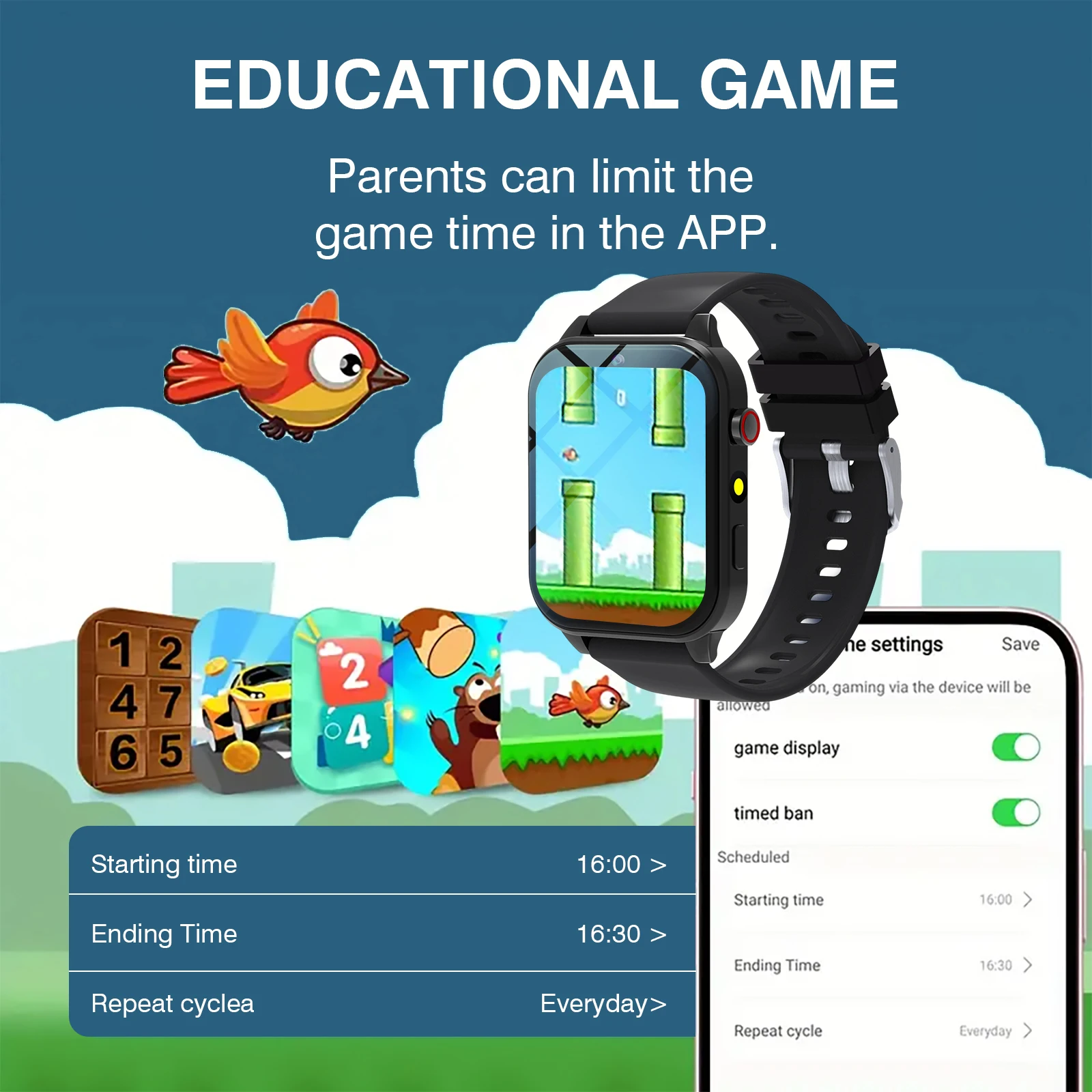 Kids′s Smart Watch 18 Games Ca - Smartwatch Digital Watches For Kid Boy With Alarm ulasan dan harga