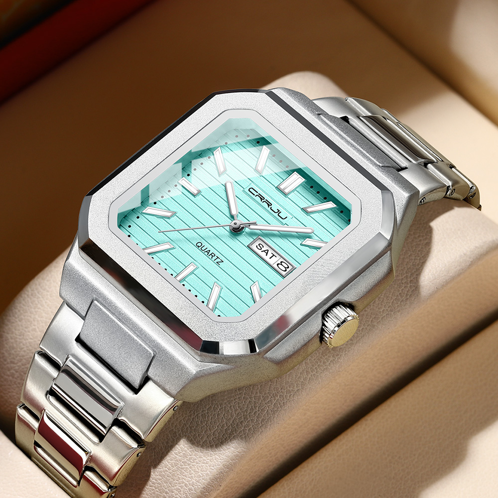 CRRJU Men's Casual Stainless S - Smartwatch Square Watches For Men ulasan dan harga