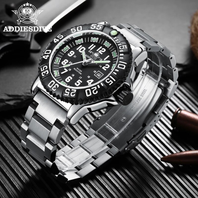 Addies Dive Men Fashion Casual - Solar Powered Watch ulasan dan harga