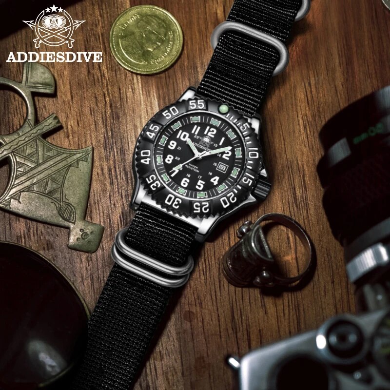 Addies Dive Men Fashion Casual - Solar Powered Watch ulasan dan harga
