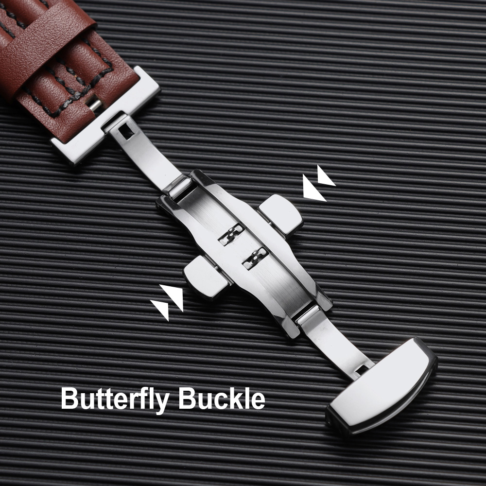 20mm 22mm Genuine Cowhide Watc - Seiko Watches Smartwatch ulasan dan harga