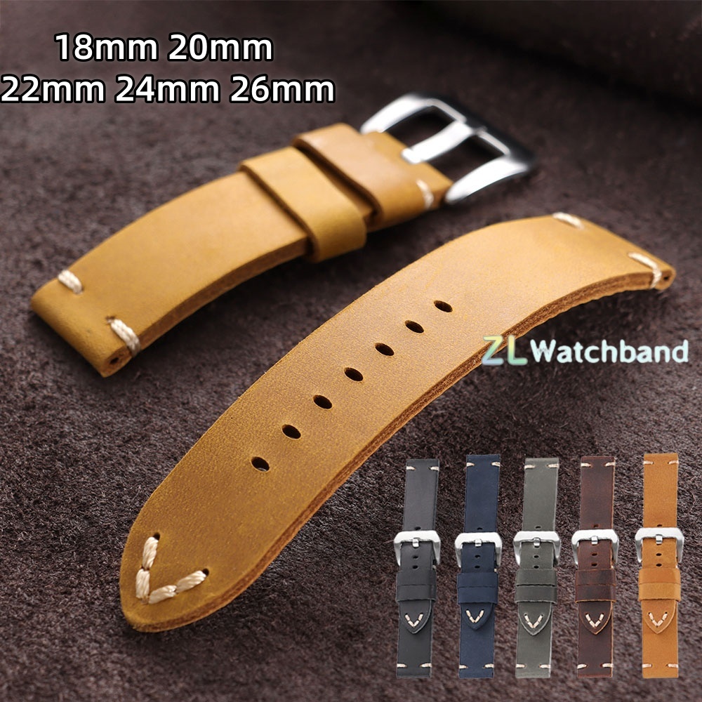 Vintage Cowhide Watch Band 18m - Seiko Watches Smartwatch ulasan dan harga