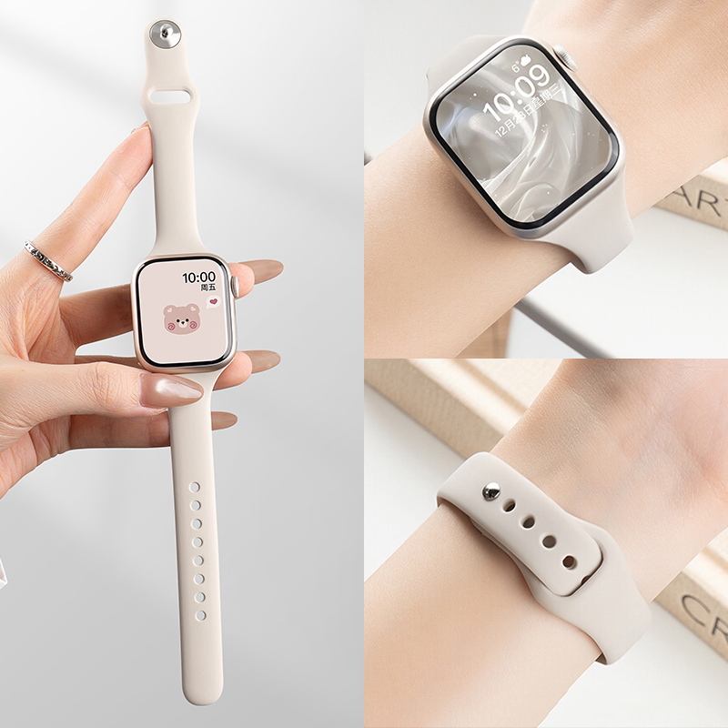 Slim Silicone Strap For Apple  - Smartwatch Slim Watches For Men ulasan dan harga