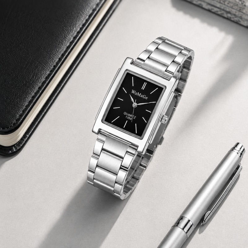 Luxury Stainless Steel Men Wat - Smartwatch Square Watches For Men ulasan dan harga