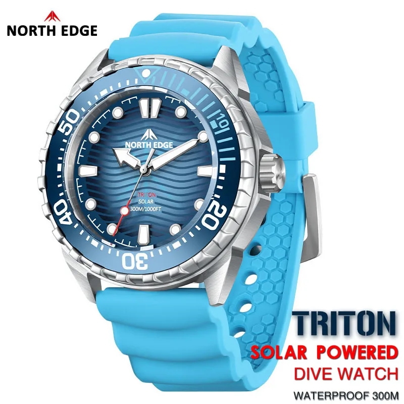 NORTH EDGE 2025 New TRITON Sol - Solar Powered Watch ulasan dan harga