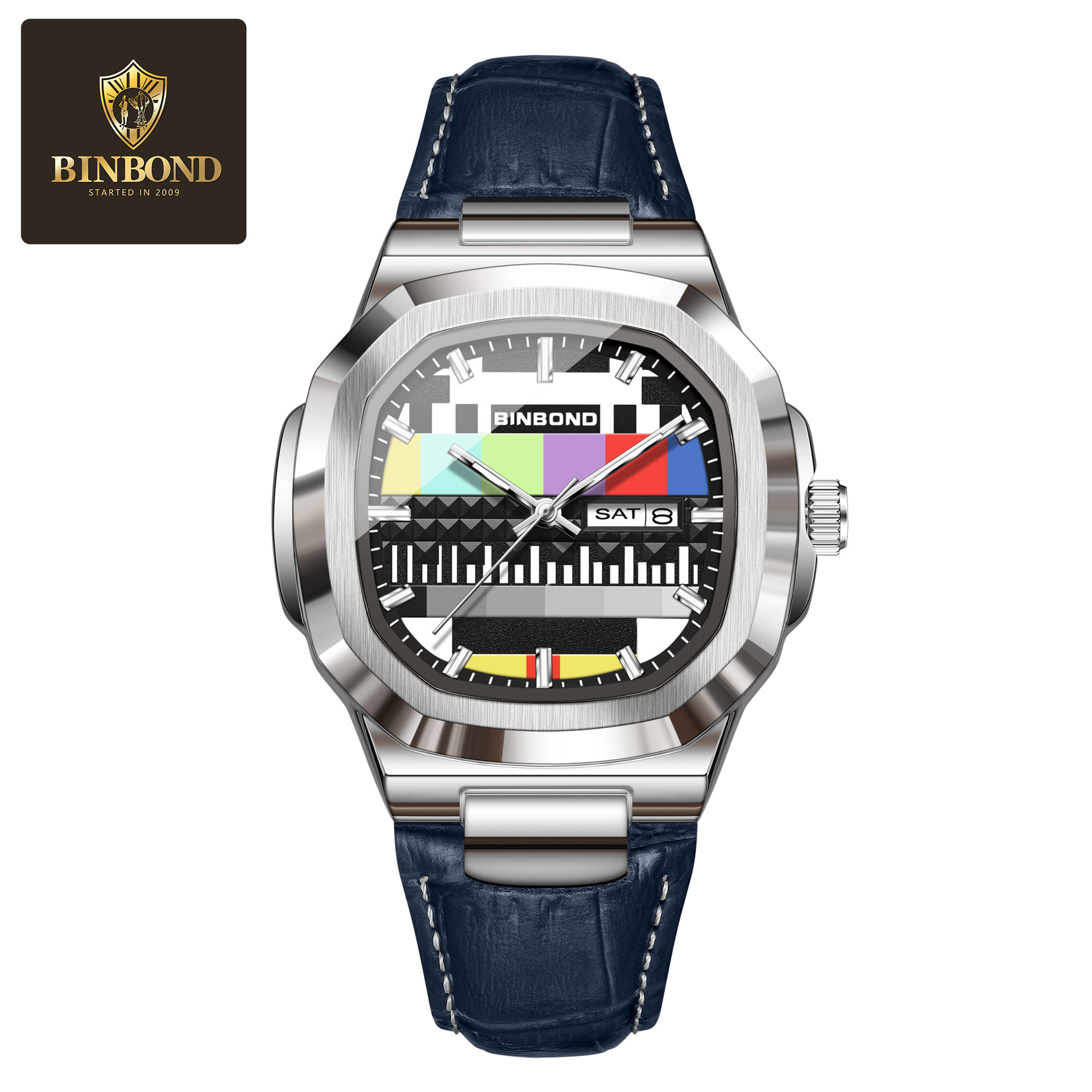 BINBOND  Genuine Square Watch  - Smartwatch Square Watches For Men ulasan dan harga