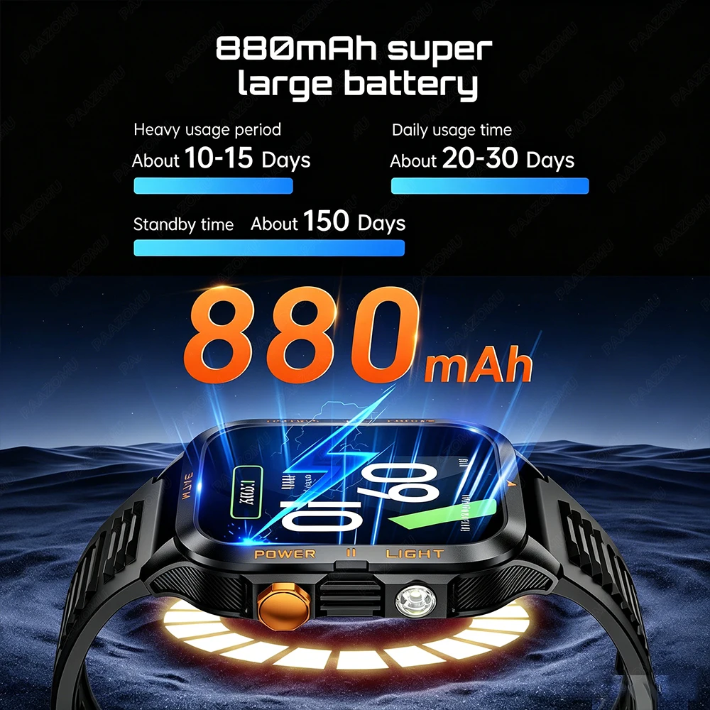 Military Grade SmartWatch Men  - Smartwatch Health Watches For Men ulasan dan harga