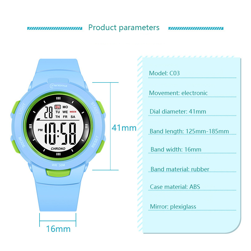UTHAI Kids Watches Sports Fash - Smartwatch Digital Watches For Kid Boy With Alarm ulasan dan harga